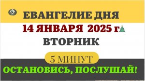 14 ЯНВАРЯ ВТОРНИК #ЕВАНГЕЛИЕ ДНЯ АПОСТОЛ  (5 МИНУТ)  #мирправославия