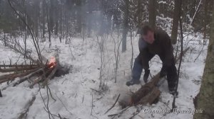 Таёжные костры встречного типа, и немного о валежнике.
