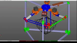 Дельта-робот в движении ZenCad delta robot