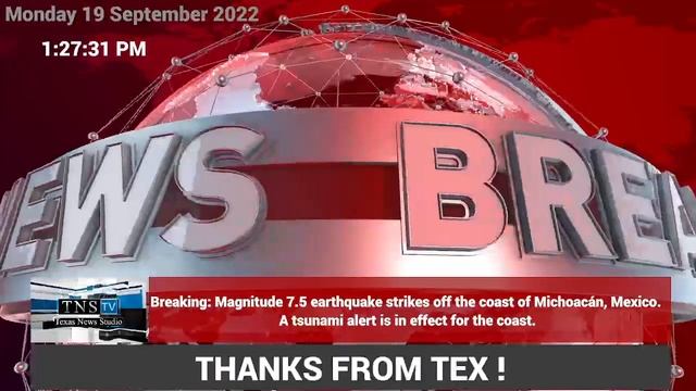 BREAKING: M 7.5 - 41 km SSE of La Placita de Morelos, Mexico смотреть онлайн