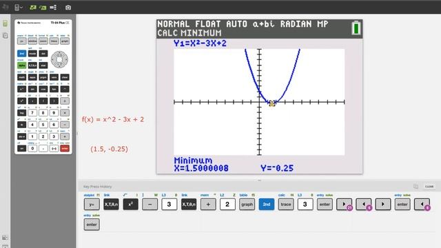 TI84 Calculator-Maximum & Minimum смотреть онлайн