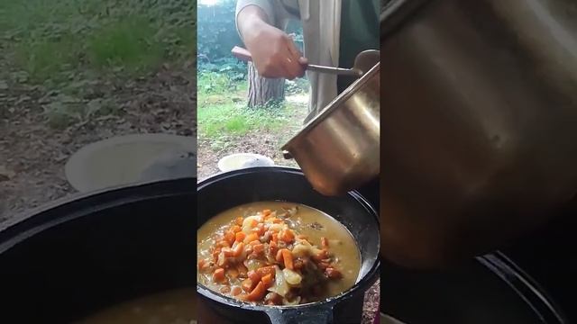 Утка с гречкой в Казане. #казанмангал #уткасгречкой