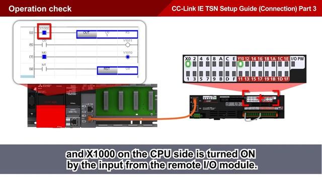 CC Link IE TSN Setup Guide Connection Part 3 Operation Check смотреть онлайн