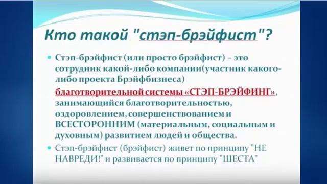 Что такое брейфбизнес