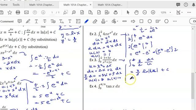 Openstax Calculus Ch 5.6 part 2 Exp and Log integral смотреть онлайн