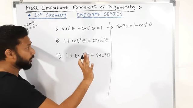 Most Important Formulaes of Trigonometry | 10th Geometry | Endgame Series |