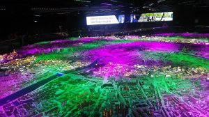Световое шоу Лучший город Земли в Макете Москвы на ВДНХ
