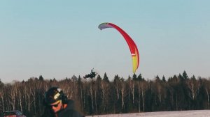 Зимний полёт на Парамоторе! Красивые виды