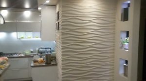 3D (3д) стена из потолочных панелей. Отделка панелями для стен своими руками, декоративная стена.