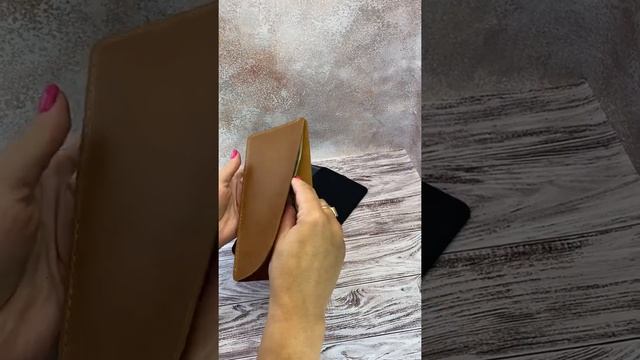 Leather case for documents, money | Кожаный чехол для документов, денег смотреть онлайн
