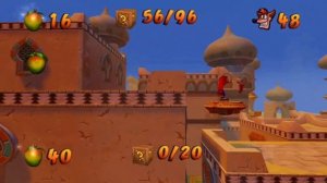 Crash Bandicoot 3 – Hang'em High (Level #7 & #27): Crystal & Gem + Yellow Gem