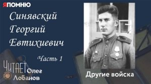 Синявский Георгий Евтихиевич.  Часть 1. Проект "Я помню" Артема Драбкина. Другие войска.
