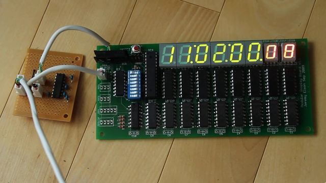 DIY (home-made) 7-segment LED wall clock using an Atmega смотреть онлайн