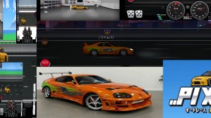 собираю Тойоту supra в  pixel car