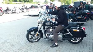 Arlan e la Harley Davidson Dyna Switchback...arrivo!