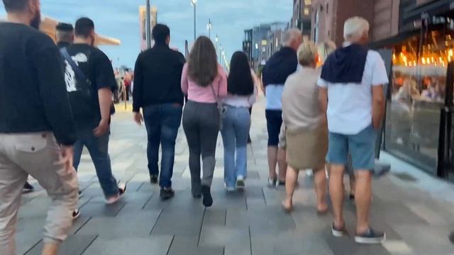 Evening city, Aker brygge Oslo / Norway смотреть онлайн