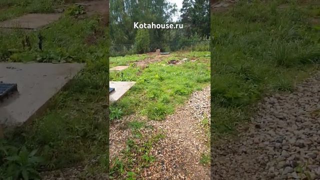 Приехали на ОБЪЕКТ и пошёл ДОЖДЬ #дача #беседкадлядачи #kotahouse #стройка