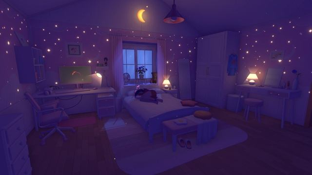 01) 💤 Sleepy Mita 💤 (4K) - Ambient Night