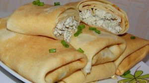 Блины с куриным фаршем