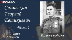 Синявский Георгий Евтихиевич. Часть 2. Проект "Я помню" Артема Драбкина. Другие войска.