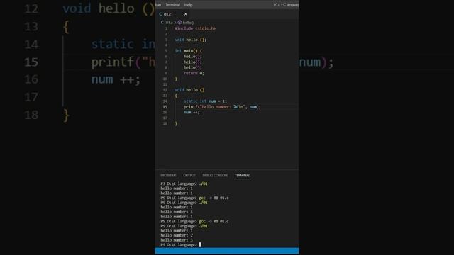 "C Programming Tutorial: Mastering Static Variables in C Language for Efficient Programming"