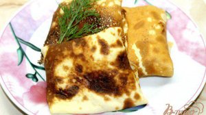 Блины с фаршем из свинины