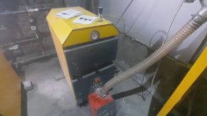 Дровяной котел PERKENS - топим брикетами RUF, ставим пеллетную горелку Pelltech PV20