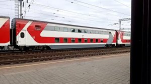 ЭП1М- 408 с двухэтажным поездом 36 Санкт-Петербург-Адлер