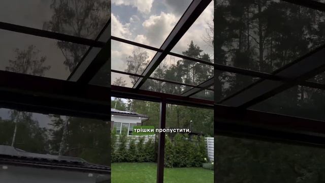 Встановлення преміального навісу над терасою  з накриттям із монолітного полікарбонату. ТОП якість.