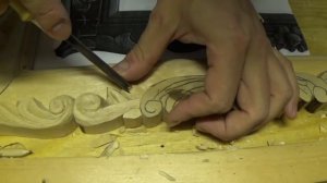 Резьба по дереву. Рама для зеркала. Часть 3. Вертикали