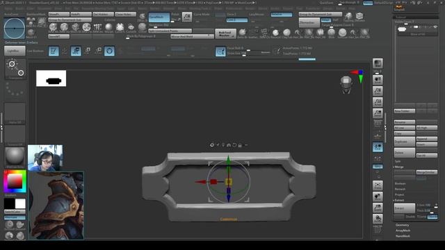 5-SG3 Smart Use of Deformer! Bend Shoulder Guard, Curve ClipCurve (Alt LM Click)