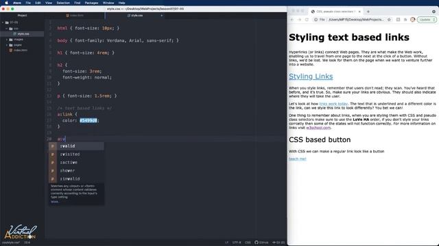 CSS Styling Links смотреть онлайн