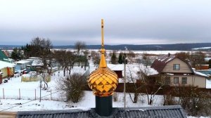 Маленькая часовня на месте утраченного храма в селе Смолино Наро-Фоминского района