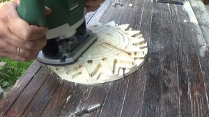 Солнце фрезером. Пробую фрезер в работе