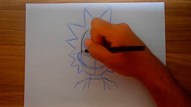 HOW TO DRAW RICK FROM RICK AND MORTY STEP BY STEP WITH PENCIL смотреть онлайн