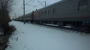 Электровоз ЧС7-208 с поездом №211Н Томск — Анапа