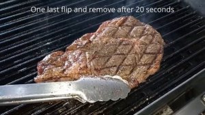 Grilling Black Angus Ribeye Steak