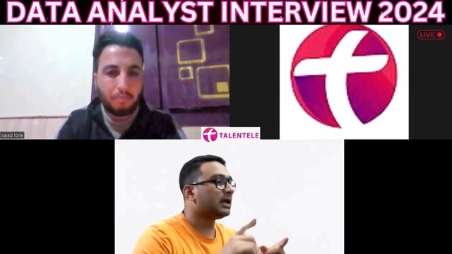 Data Analyst Live Mock Interview : Rising Star from J&K | Sajad | Data Science |SQL | Python | ML