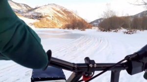 Мотобуксировщик ,,ПОЛЯРНИК,,.Тест на скорость с новой звездой.
