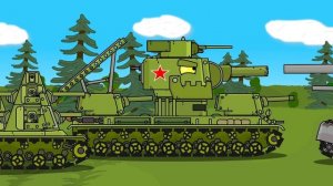 Немецкий монстр Ратте и Дора Vs кв-44 и кв-6 - Мультики про танки