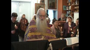 Таинство елеосвящения, совершает прот. Николай Засыпкин в сослужении духовенства Тамбовской епархии