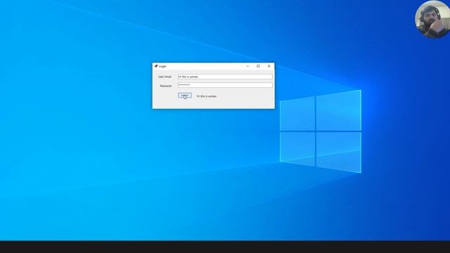 Winform Project, lets implement password field, capslock and login button