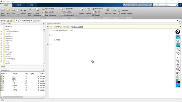 Basic arithmetic operations in MATLAB | Equation writing in MATLAB | MATLAB Tutorial | Mruduraj