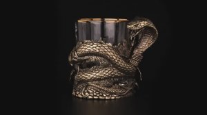 Бокал для виски Кобра (Символ Нового Года 2025)