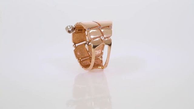 Золотое кольцо с куб. окс. циркония, артикул КВ2636.1 смотреть онлайн