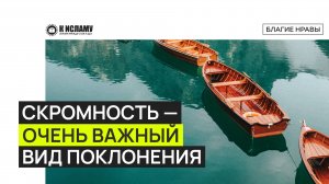 Скромность — очень важный вид поклонения. Ринат Абу Мухаммад