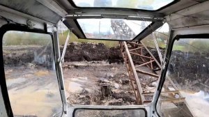 Драглайн ЭО-3211.Как далеко можно закинуть ковш?