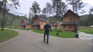 База отдыха Skala на 7 га вдоль реки Катунь в Горном Алтае