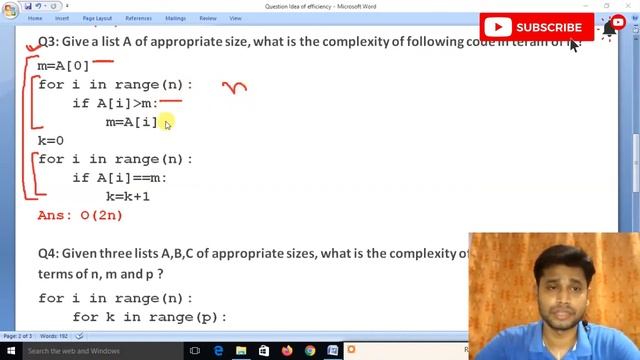 Important questions | Idea of Algorithm Efficiency | Class 12 Computer science with python 2021-202