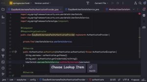 052 Implementing and Customizing the AuthenticationProvider inside our application